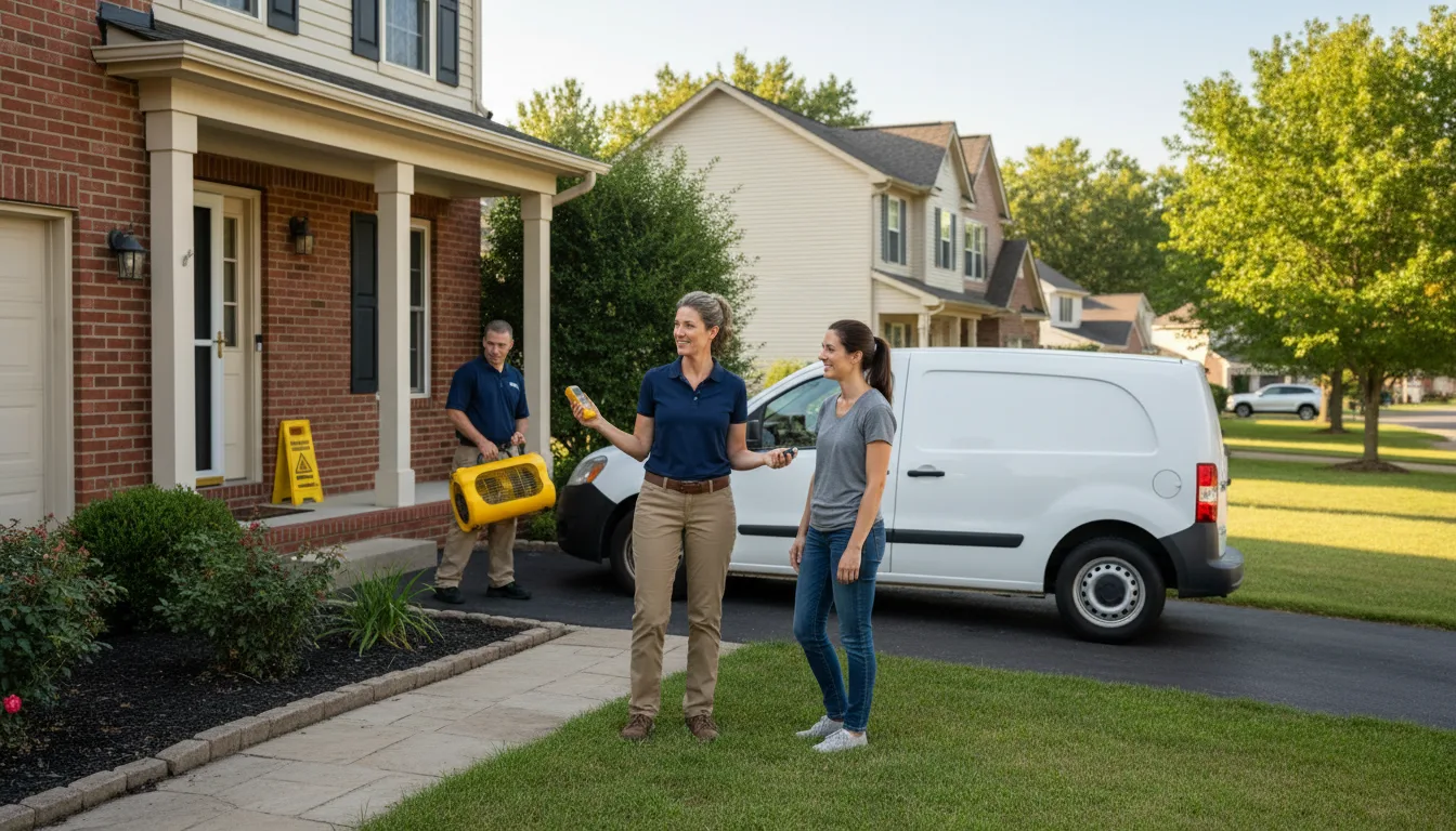 Residential water damage restoration in Shartlesville, PA